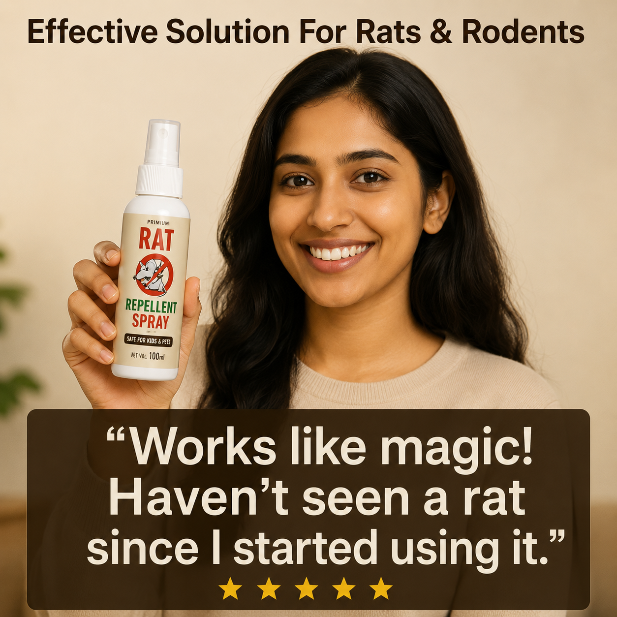 Rat Repellent Spray 50ML Buy 1 Get 2 Free