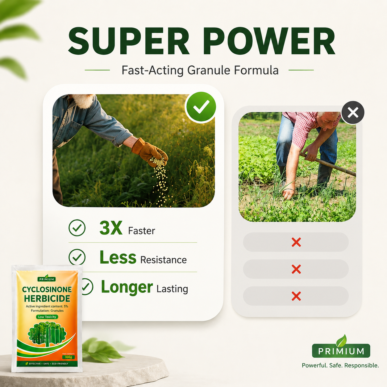 Cyclosinone Herbicide Granules (Pack of 2)