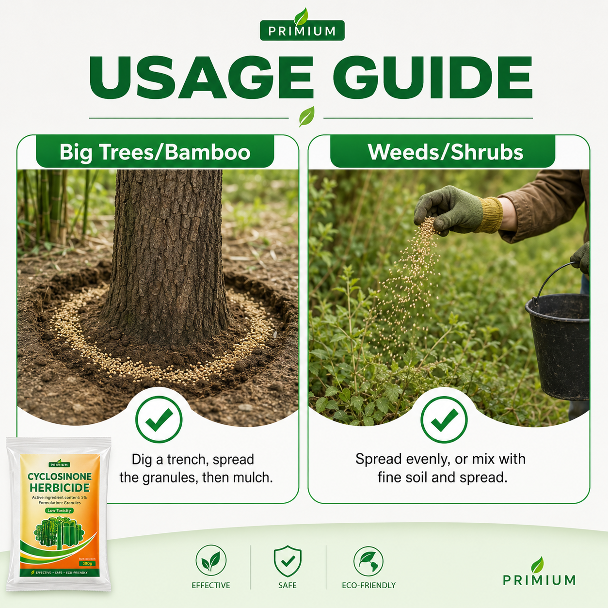 Cyclosinone Herbicide Granules (Pack of 2)