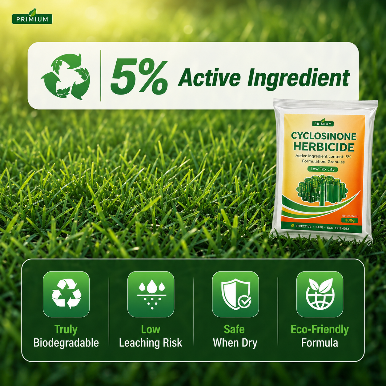 Cyclosinone Herbicide Granules (Pack of 2)