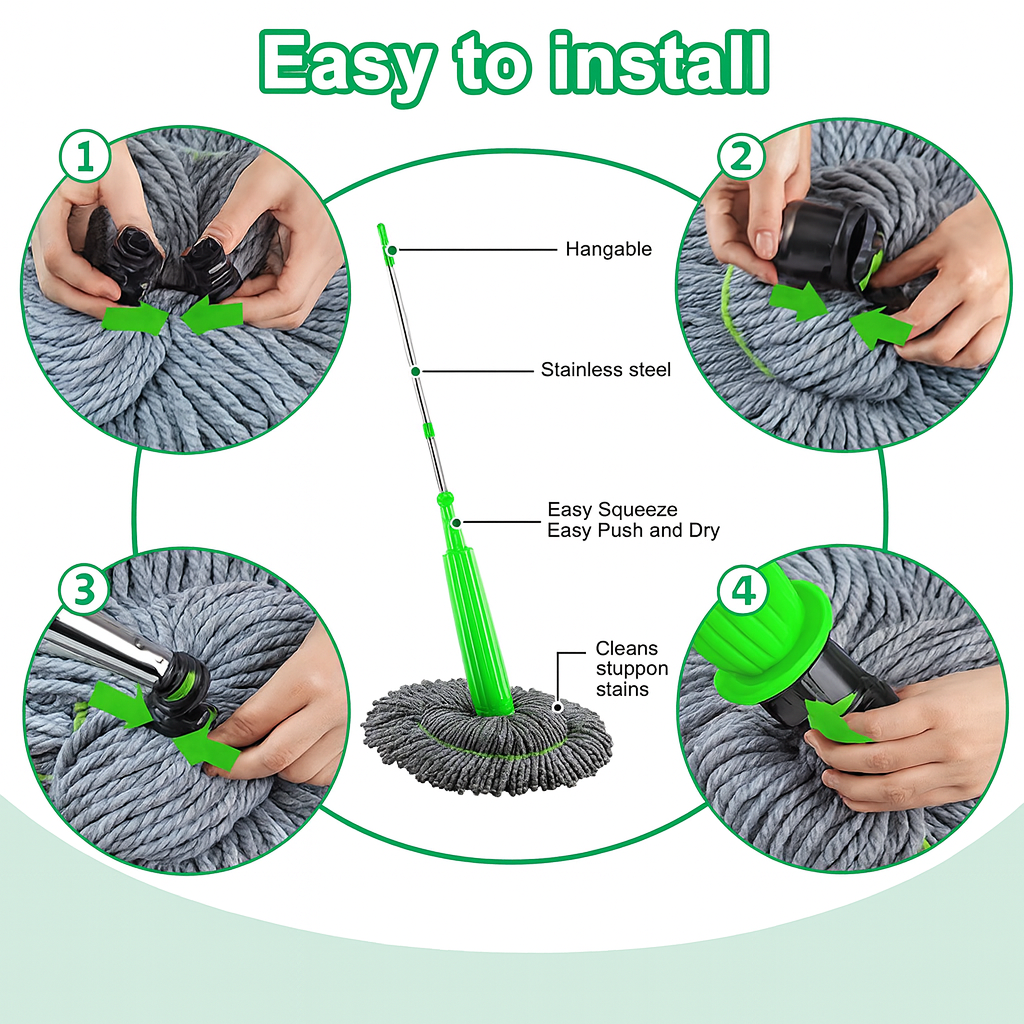 Primium Self-twisting Water Rotating Mop